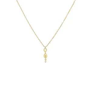 Dala Lantern Droplet .2 Pendant Necklace