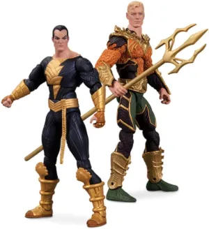 DC Collectibles Injustice Aquaman vs. Black Adam Action Figure, 2-Pack
