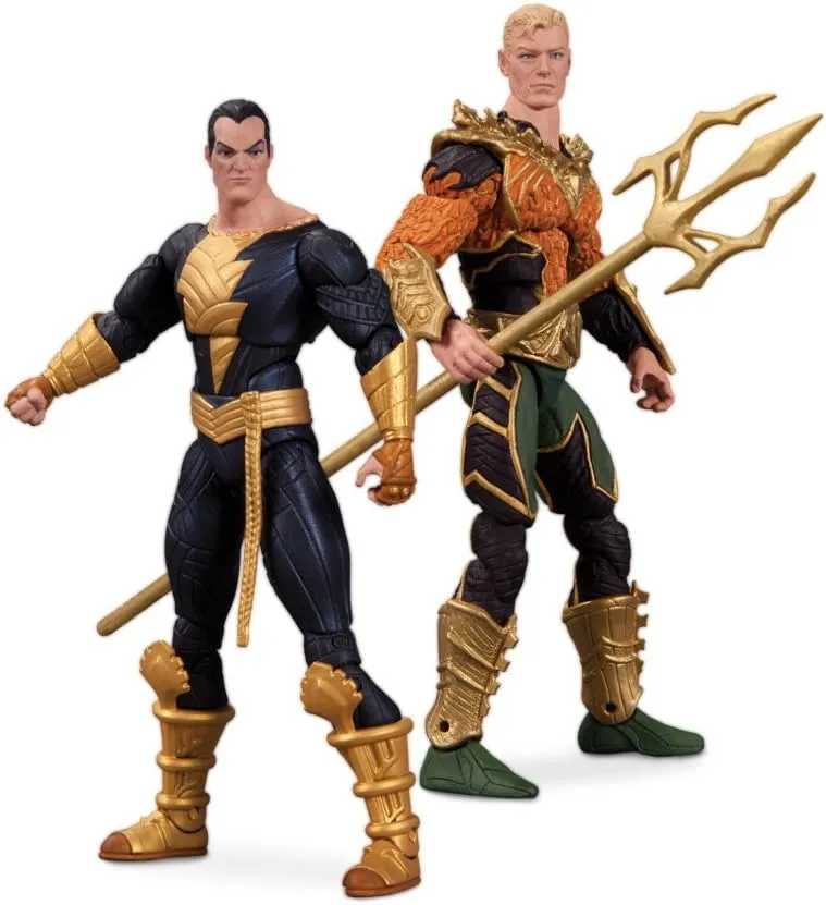 DC Collectibles Injustice Aquaman vs. Black Adam Action Figure, 2-Pack