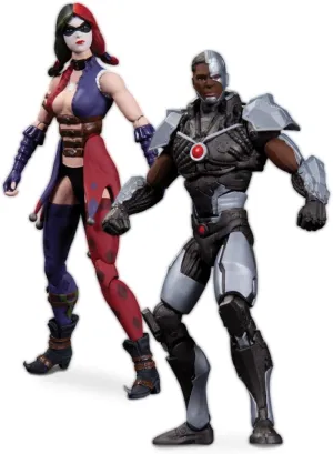 DC Collectibles Injustice Cyborg vs. Harley Quinn Action Figure (2-Pack)