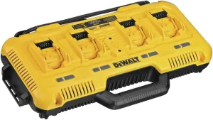 DEWALT 20V MAX* Charger, 4-Port, Rapid Charge (DCB104) , Black/Yellow