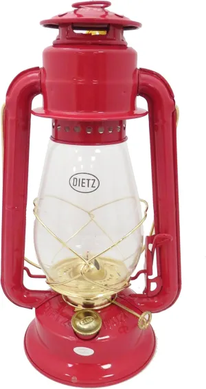 Dietz #20 Junior Oil Burning Lantern (Red with Gold)