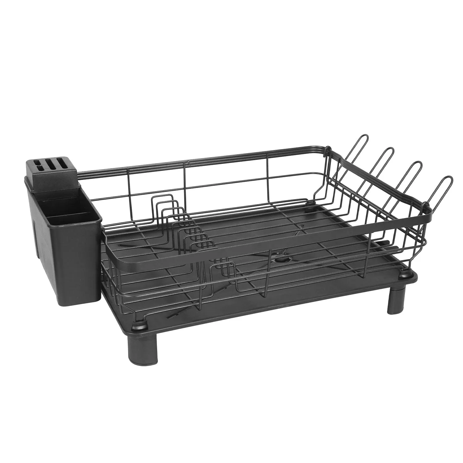 Dish Drying Rack Drain Board Utensil Holder Organizer