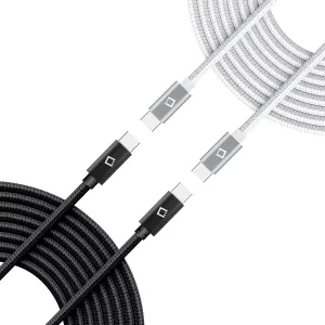 Dual USB-C/PD 60W Fast Charging Cord Compatible with Philips Georg Jensen TAJS30/00 Plus 5Gbps Data Transfer for Power Delivery Hi Capacity Charging (White)