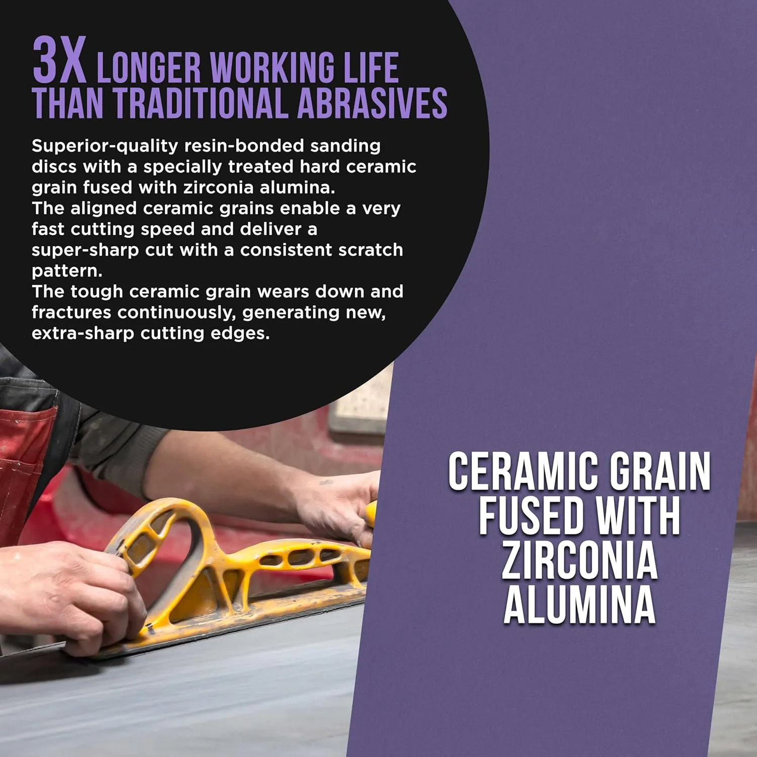 Dura-Gold Premium 600 Grit PSA Purple Film Ceramic Longboard Sandpaper, 2-3/4" Wide Continuous 20 Yard Roll - Self Adhesive Stickyback for Auto & Wood Air File Long Board Sanders, Hand Sanding Blocks