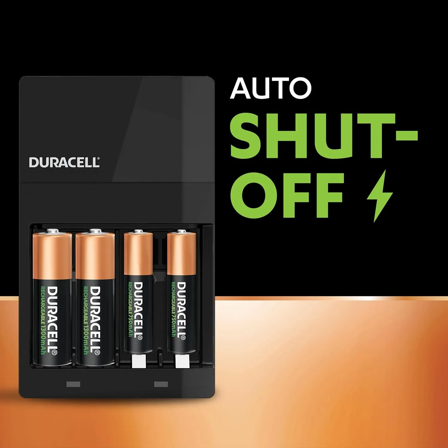 Duracell 4 Hours Battery Charger with 2 AA and 2 AAA