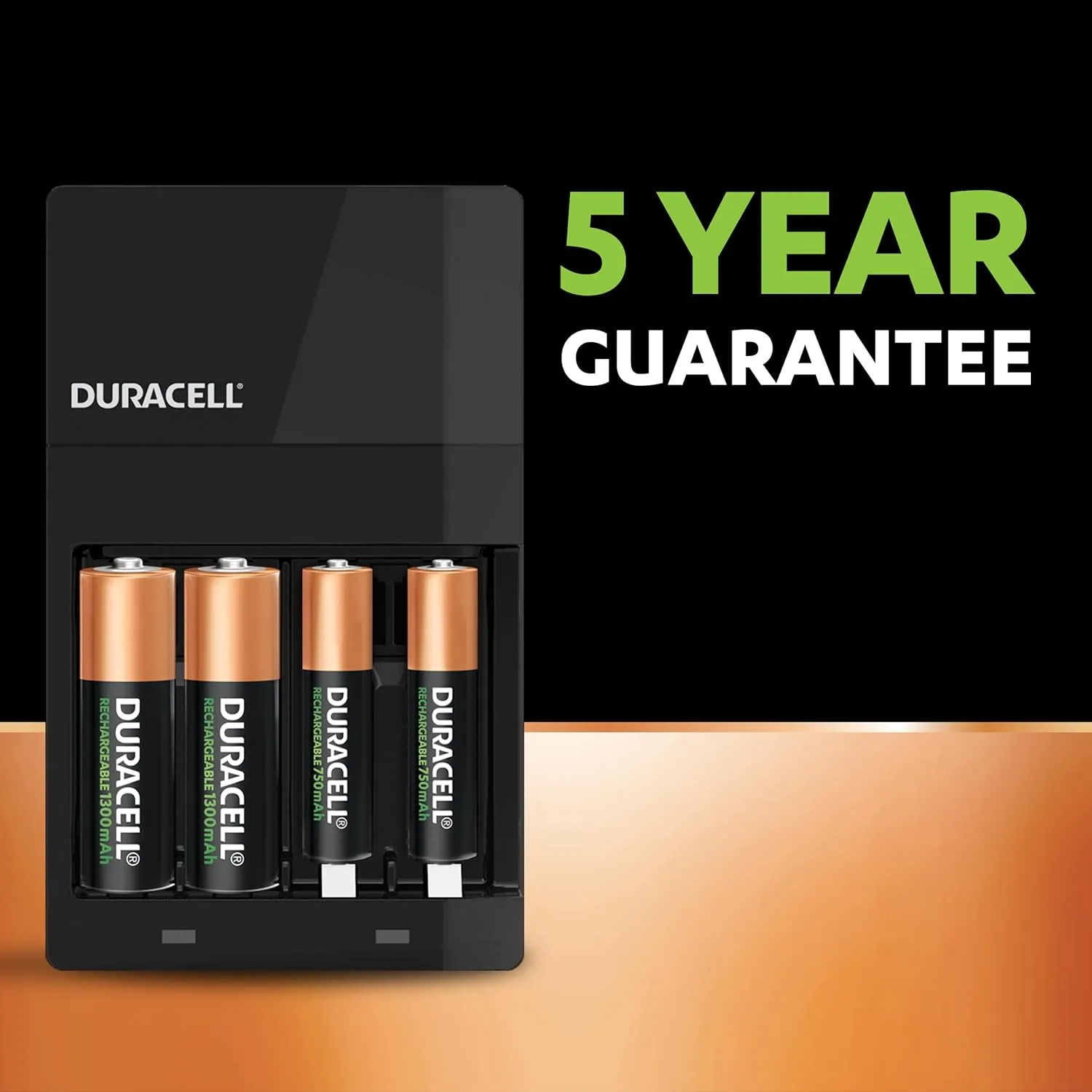 Duracell 4 Hours Battery Charger with 2 AA and 2 AAA