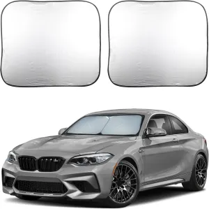 EcoNour Car Windshield Sun Shade Foldable | Front Windshield Shade for Sun, Heat and UV Rays | Sunshade for Car Front Window and Interior Sun Protection | Medium (28 x 31 inches)
