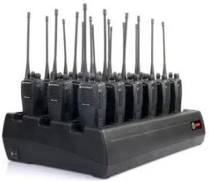Eighteen Bay Rapid Desk Charger for Simoco PAR-BATLM Rechargeable Two Way Radio