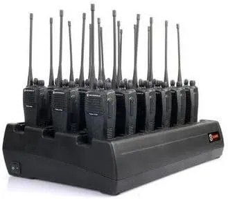 Eighteen Bay Rapid Desk Charger for Simoco PAR-BATLM Rechargeable Two Way Radio