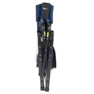 El Capitan Directors Chair Chrome Blue/Black