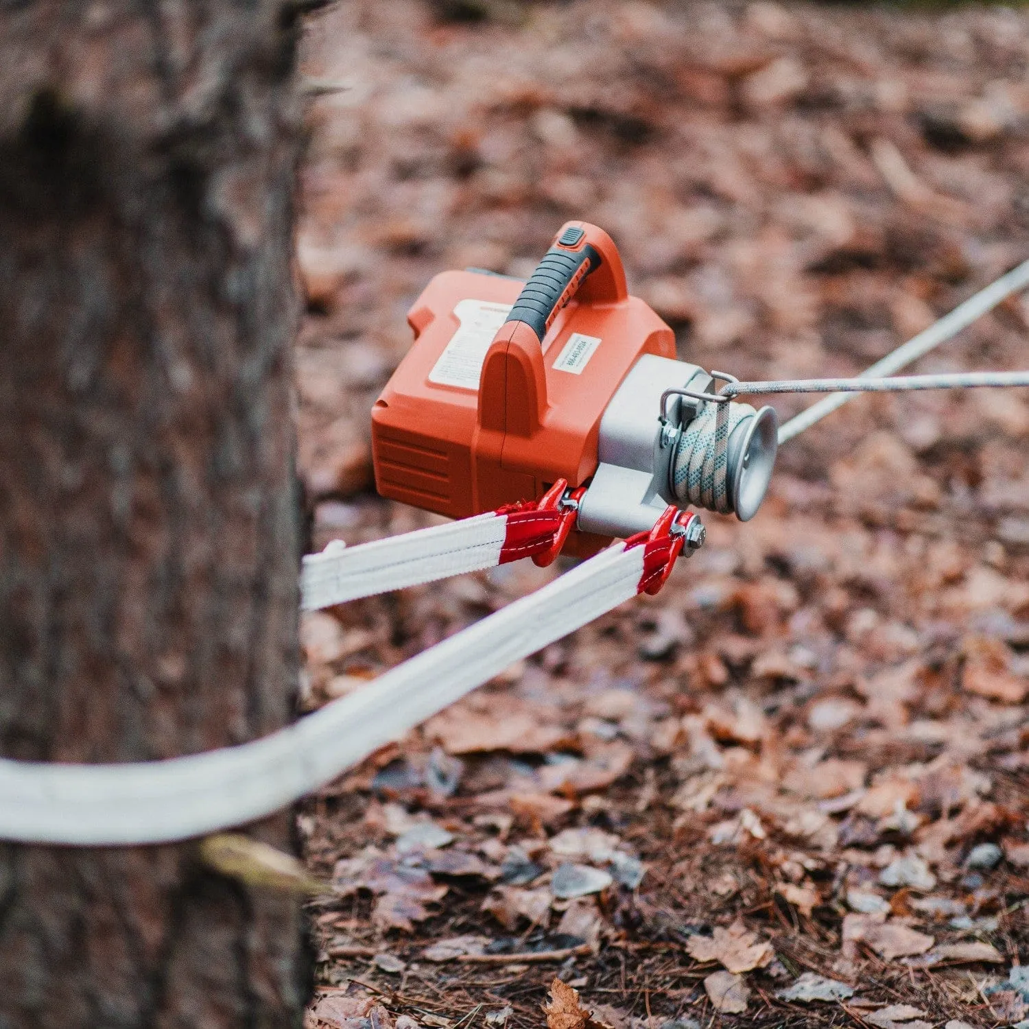 Electric Capstan Winch - 48V 2Ah Battery, Low-Stretch Rope