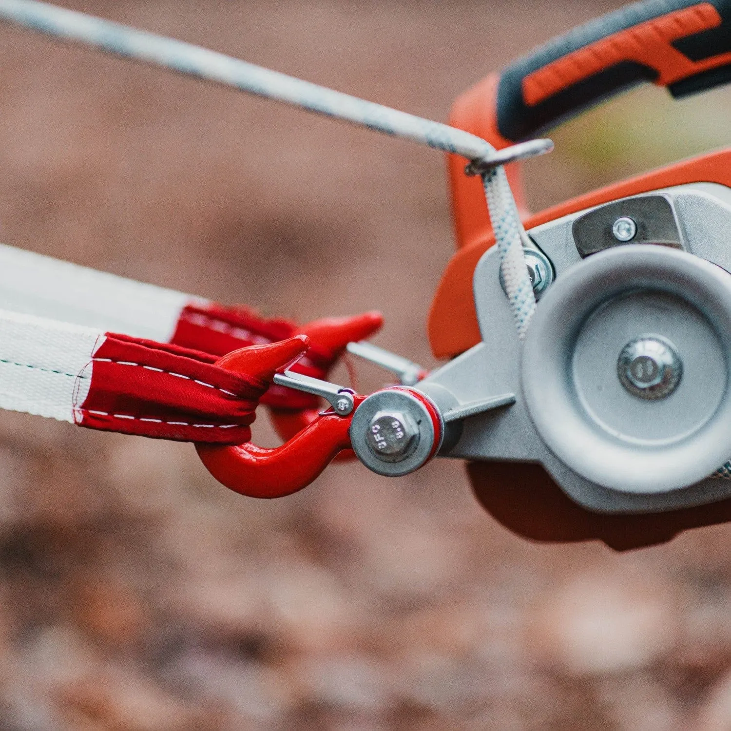 Electric Capstan Winch - 48V 2Ah Battery, Low-Stretch Rope