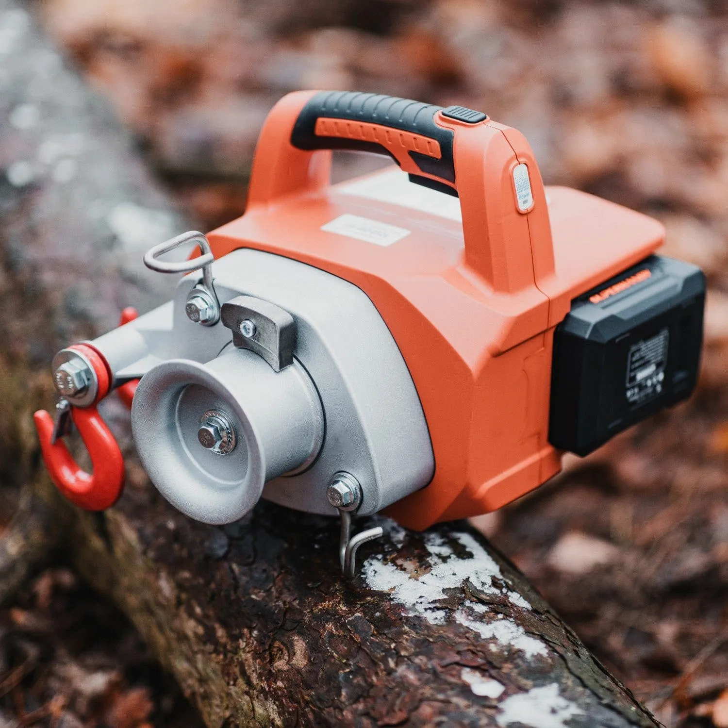 Electric Capstan Winch - 48V 2Ah Battery, Low-Stretch Rope