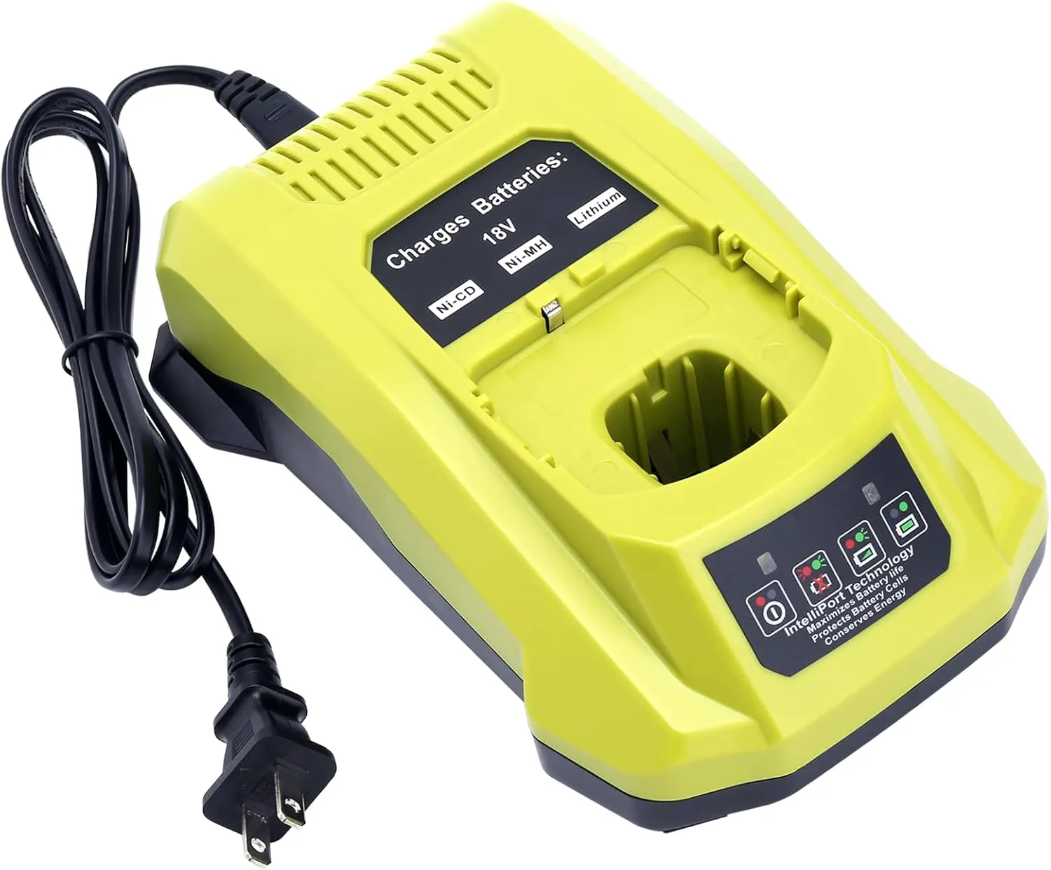 Elefly P117 Compatible with Ryobi 18V Battery Charger, Compatible with Ryobi 12V-18V ONE  Lithium NiCad NiMh Battery P102 P103 P107 P108 P109 P189 P190 PBP002 PBP005