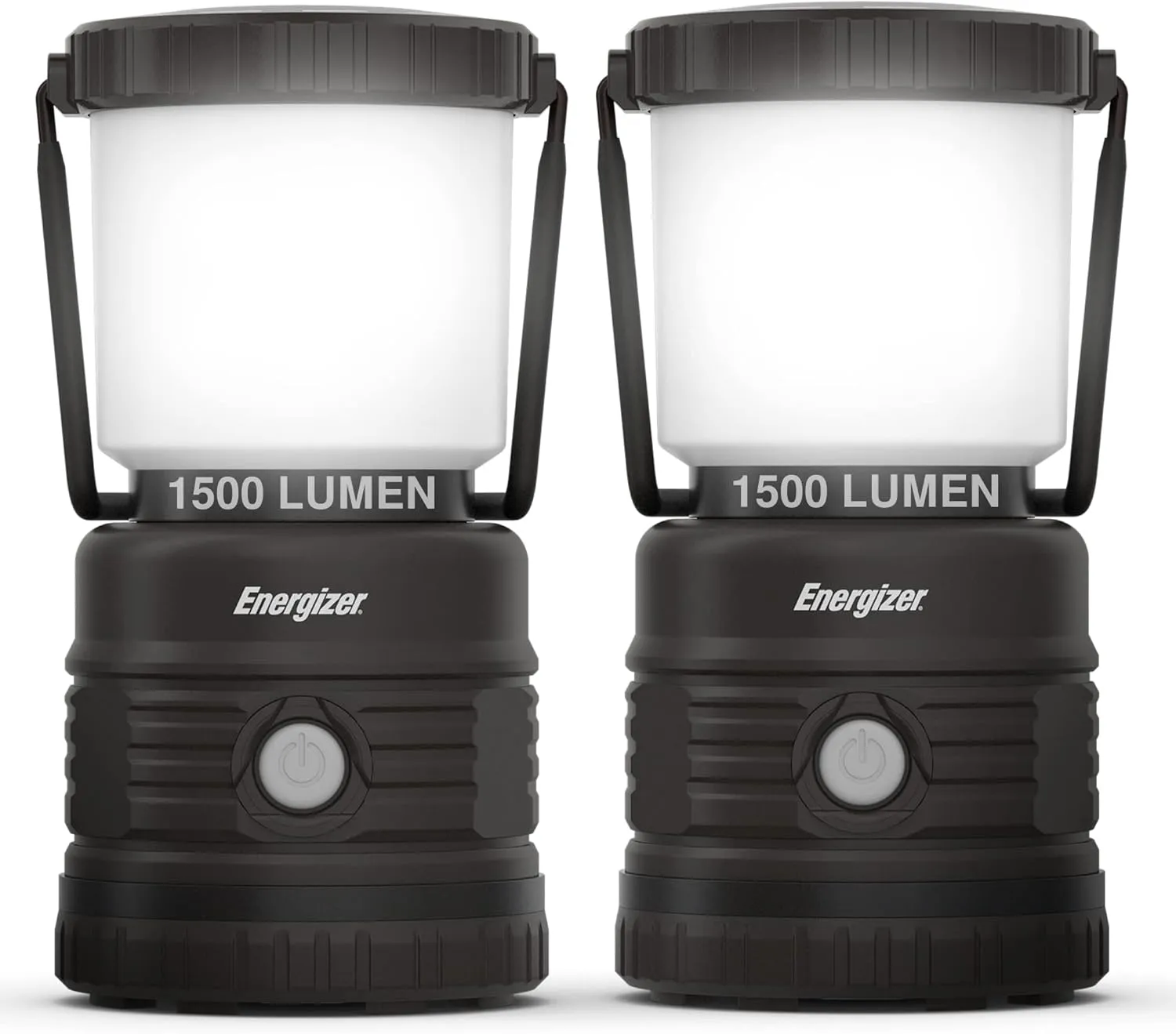 ENERGIZER LED Lantern X1500 (2-Pack), IPX4 Water Resistant Tent Lights, Super Bright Battery Powered Lanterns for Camping, Outdoors, Emergency