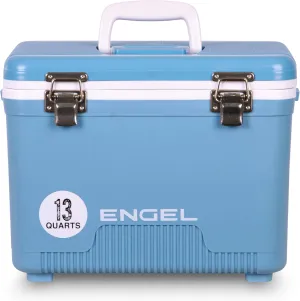 ENGEL 13qt Leak-Proof, Air Tight, Drybox Cooler and Small Hard Shell Lunchbox for Men and Women
