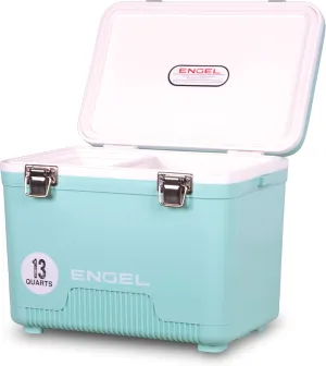 ENGEL 13qt Leak-Proof, Air Tight, Drybox Cooler and Small Hard Shell Lunchbox for Men and Women