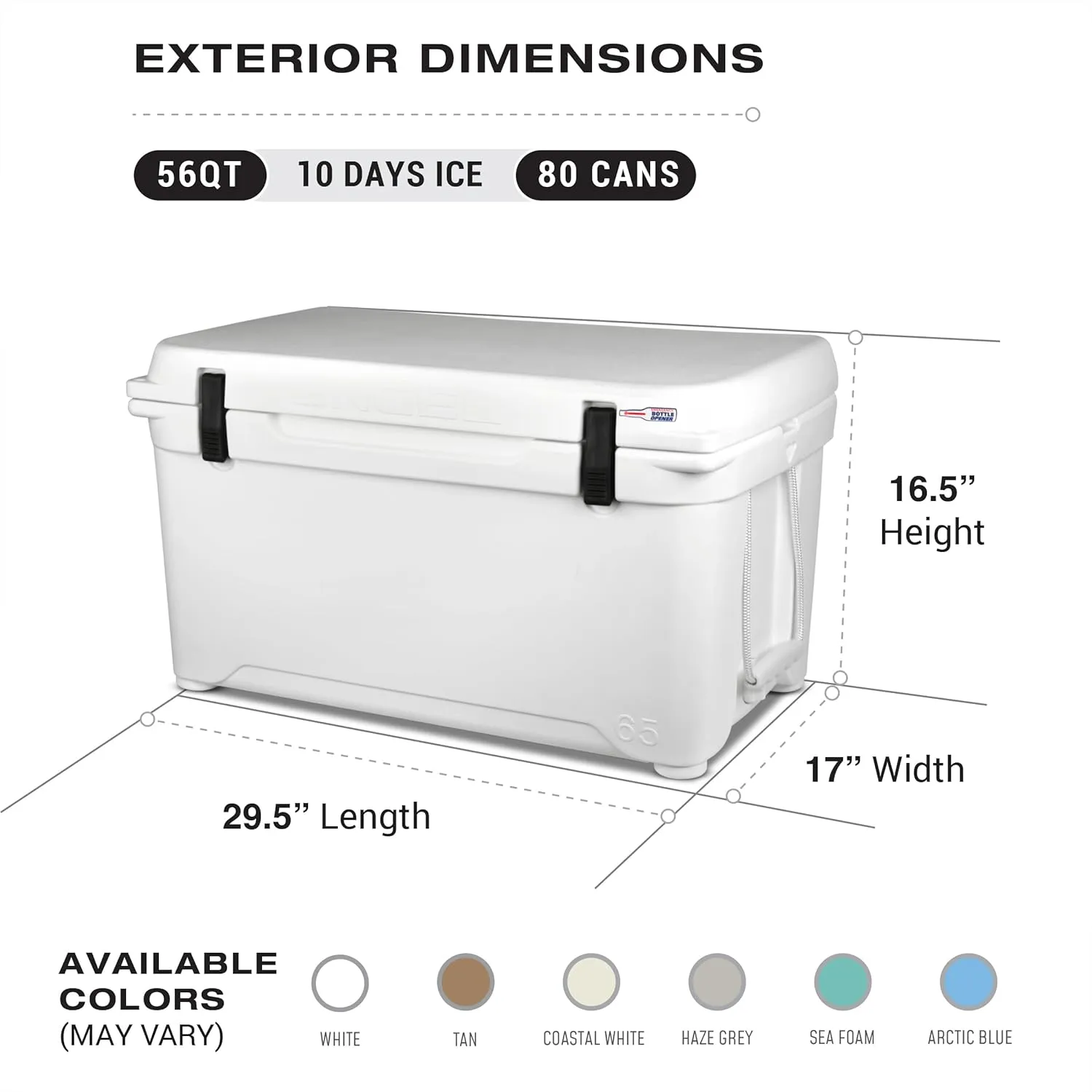 Engel ENG65 58 Quart High-Performance Hard Cooler and Ice Chest