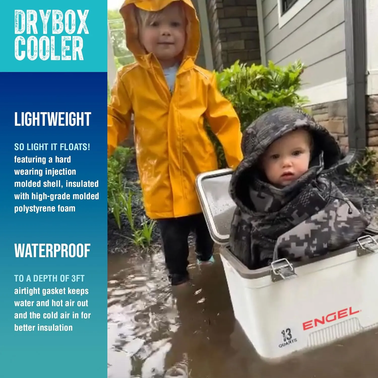 Engel UC30 30qt Leak-Proof, Air Tight, Drybox Cooler and Hard Shell Lunchbox