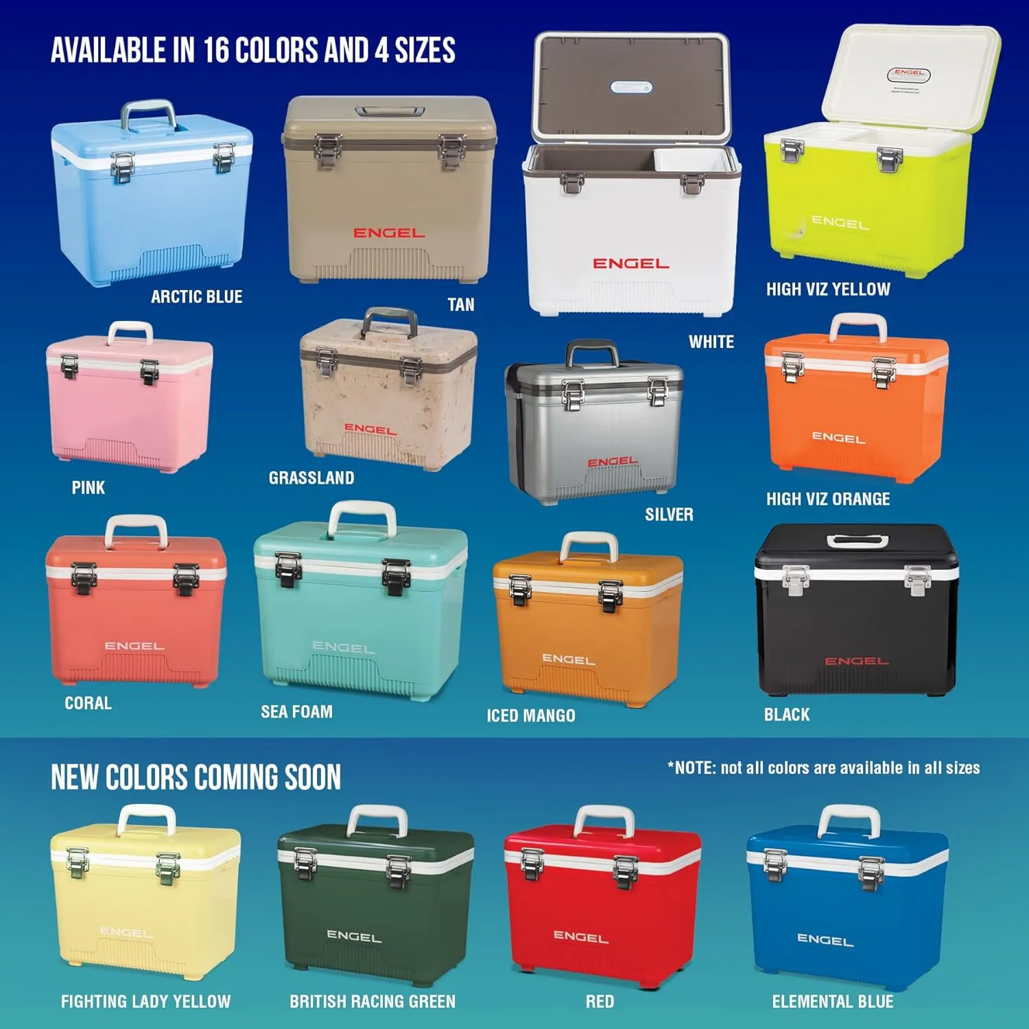 Engel UC7 7.5qt Leak-Proof, Air Tight, Drybox Cooler and Small Hard Shell Lunchbox for Men and Women