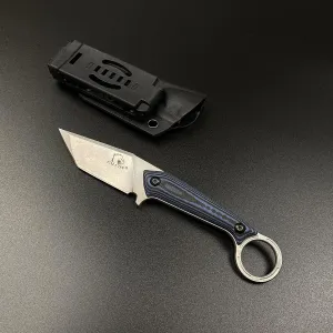 Falcon Karambit Style 7" Tactical Hunting Knife w/Kydex Black Sheath With Lockable Push Button For EDC Use and Outdoors