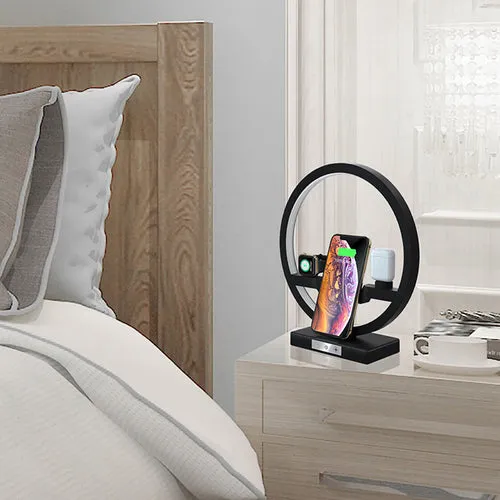 Fast Wireless Charger w/Fast Charging Power Adapter Dock by Angel Wing