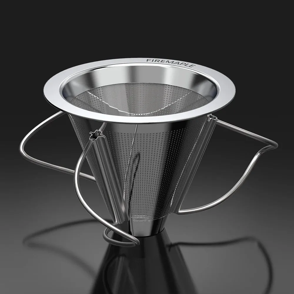 FIRE-MAPLE Antarcti Foldable Coffee Filter – Reusable Stainless Steel Pour-Over Dripper