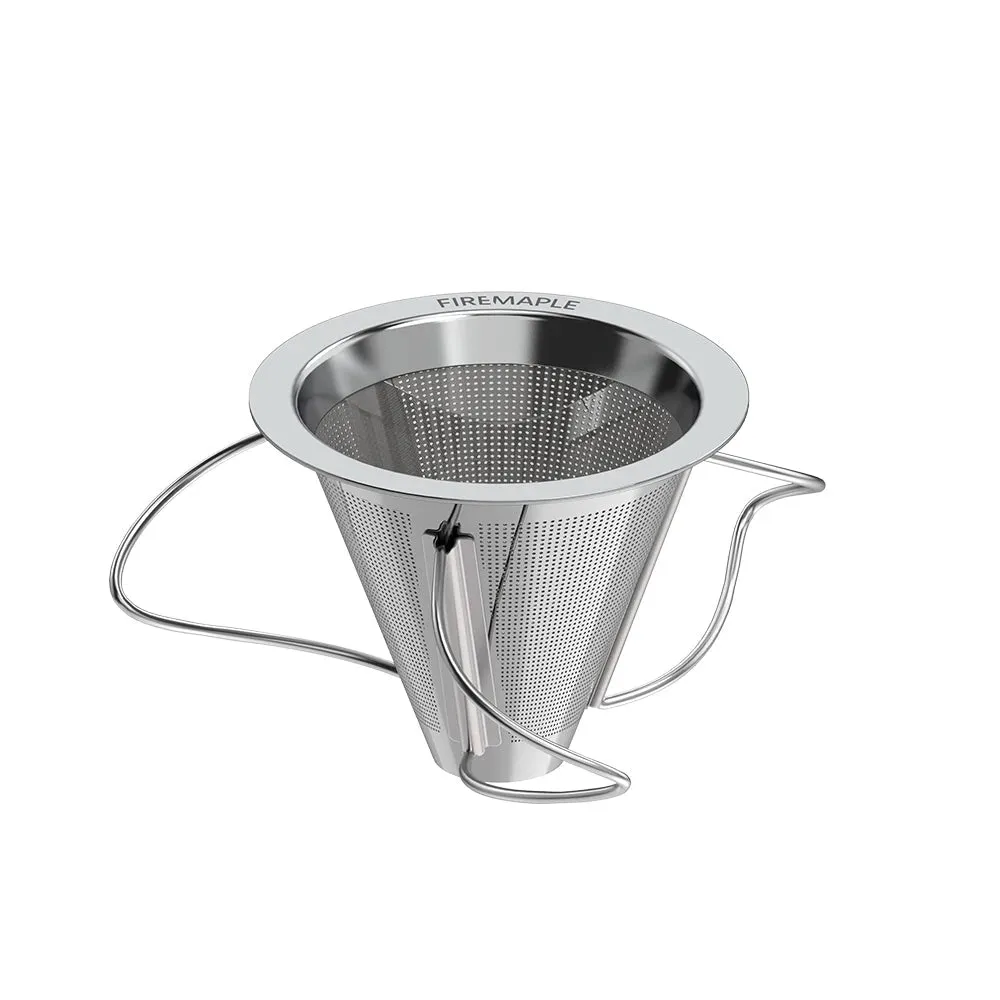 FIRE-MAPLE Antarcti Foldable Coffee Filter – Reusable Stainless Steel Pour-Over Dripper