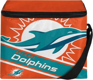 FOCO Miami Dolphins Big Logo Stripe 6 Pack Cooler