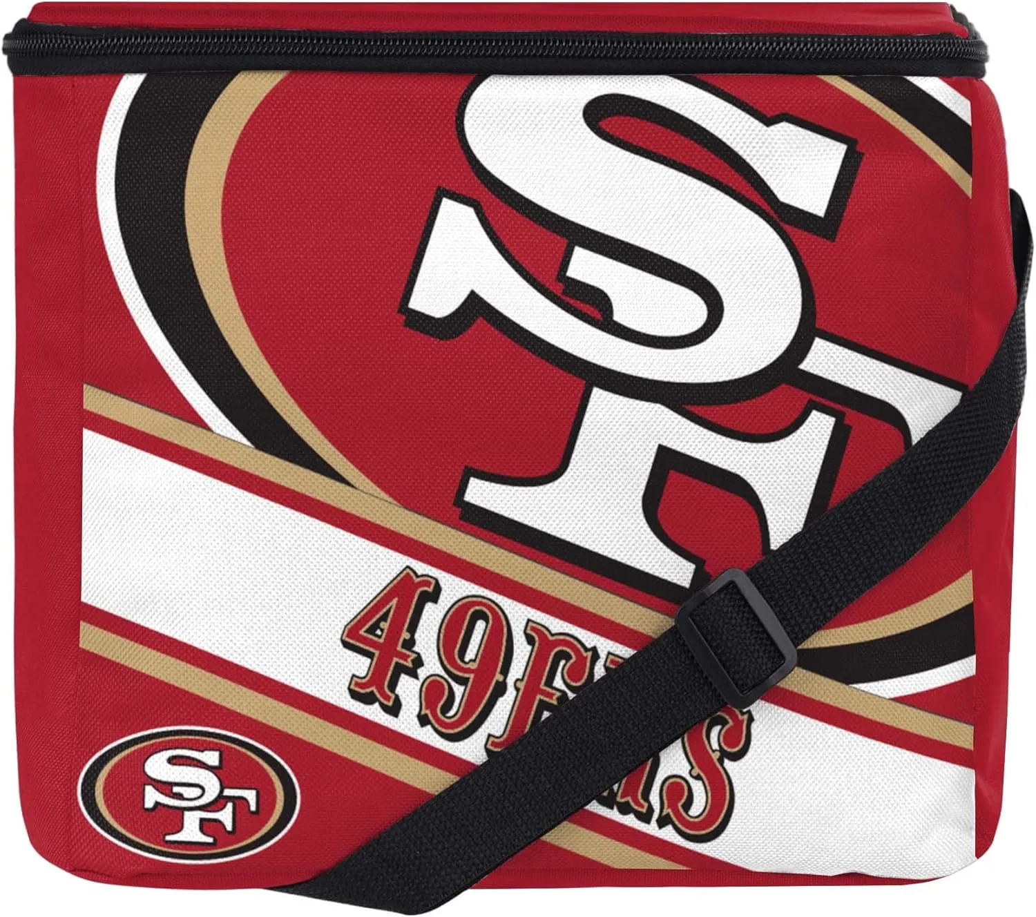 FOCO NFL Big Logo Stripe 12 Pack Cooler