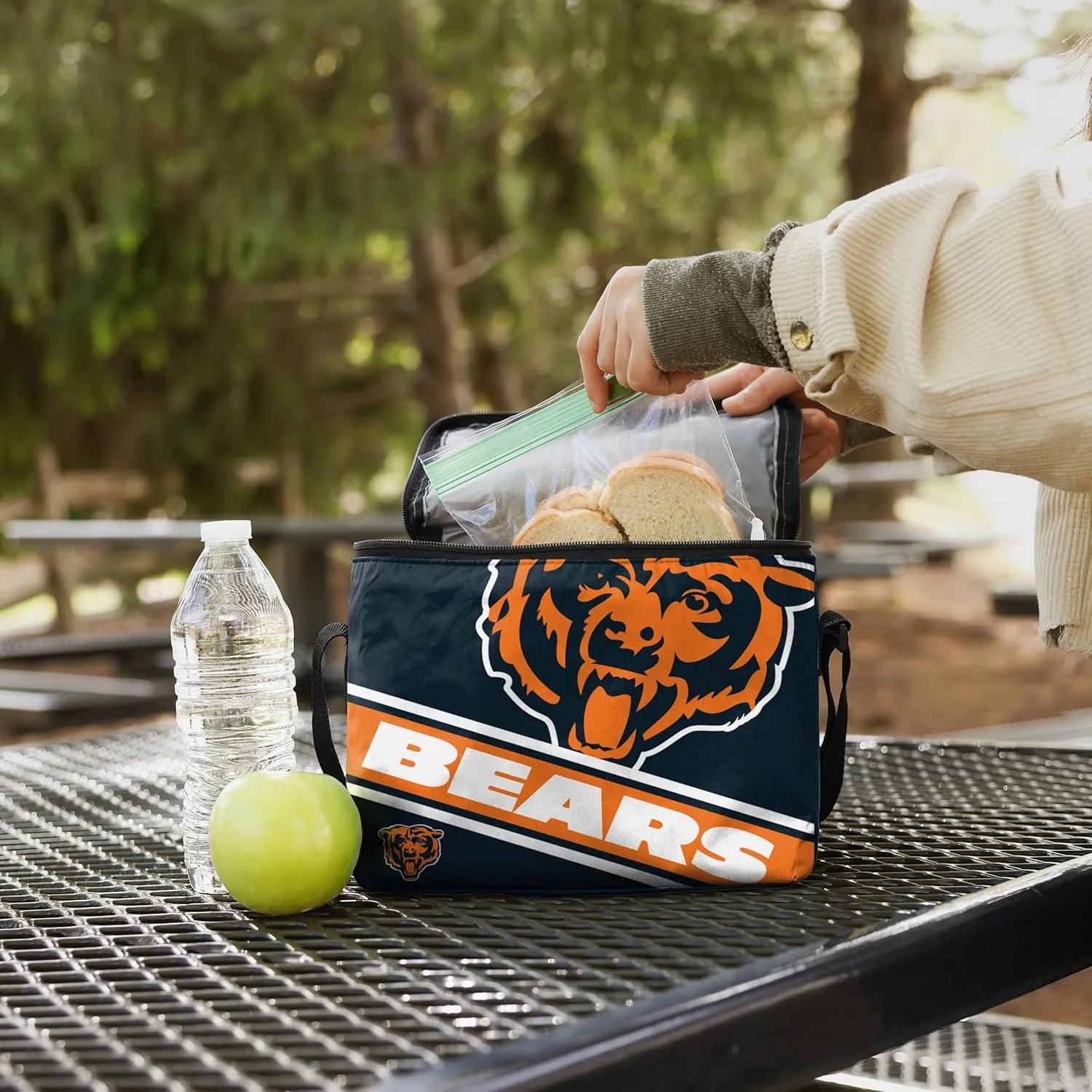 FOCO NFL Big Logo Stripe 6-Pack Cooler