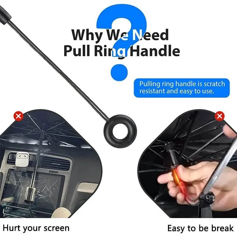 Foldable Car Windshield Umbrella - Sunshade for Vehicle Protection