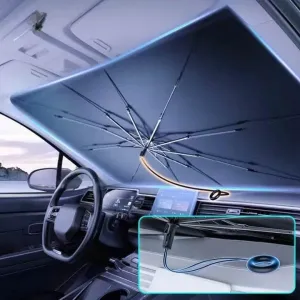Foldable Car Windshield Umbrella - Sunshade for Vehicle Protection