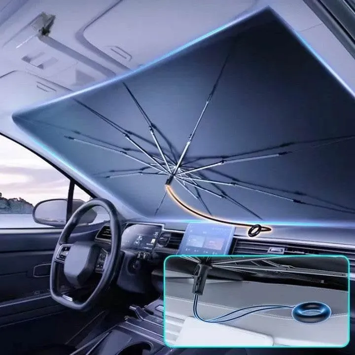 Foldable Car Windshield Umbrella - Sunshade for Vehicle Protection