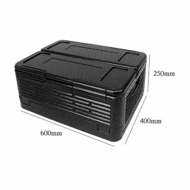 Foldable insulated car cooler box