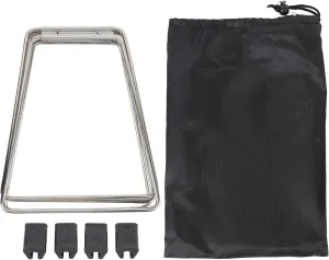 Folding Cooler Holder Stand, Aluminum Stainless Steel Foldable Rack with Stable Support, Portable Design for Camping Hiking BBQ Cooking Picnic Outdoor