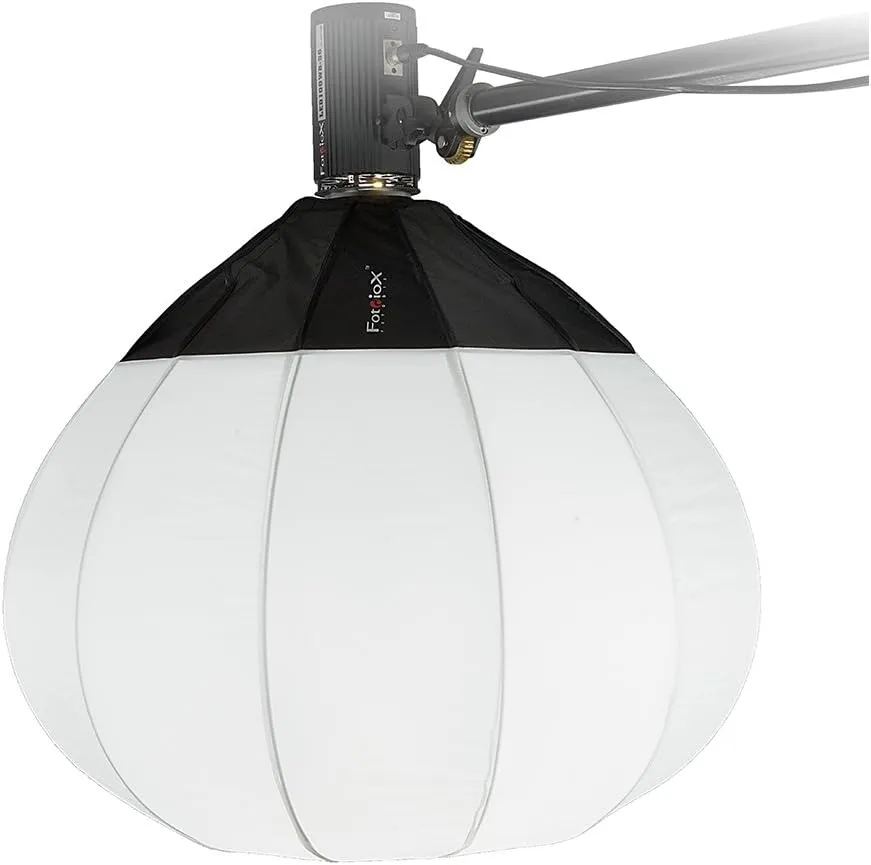 Fotodiox Lantern Softbox 32in (80cm) Globe - Collapsible Globe Softbox with Broncolor Speedring for Bronocolor (Pulso, Primo, and Unilite), Flashman, and Compatible