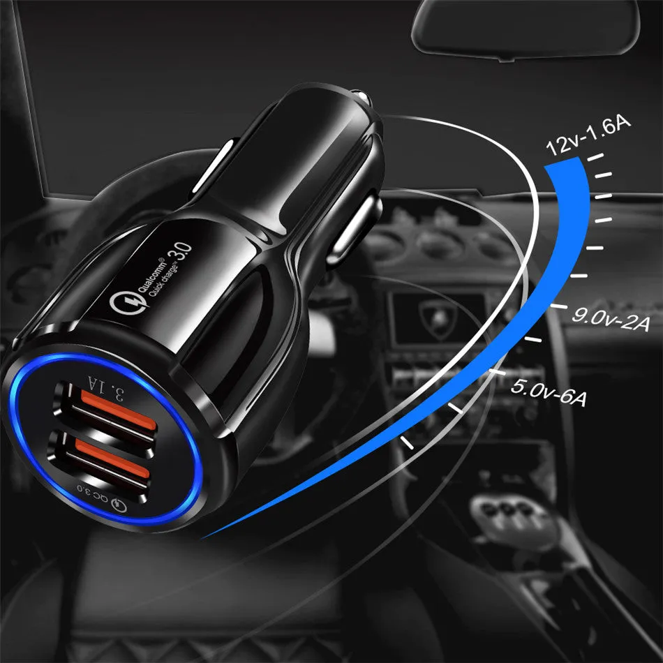 FREE  Quick Car Charger Charge 3.0  Mobile Phone Charger