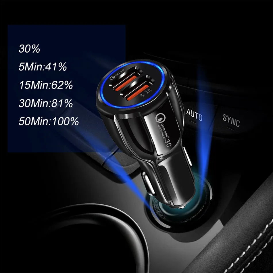 FREE  Quick Car Charger Charge 3.0  Mobile Phone Charger