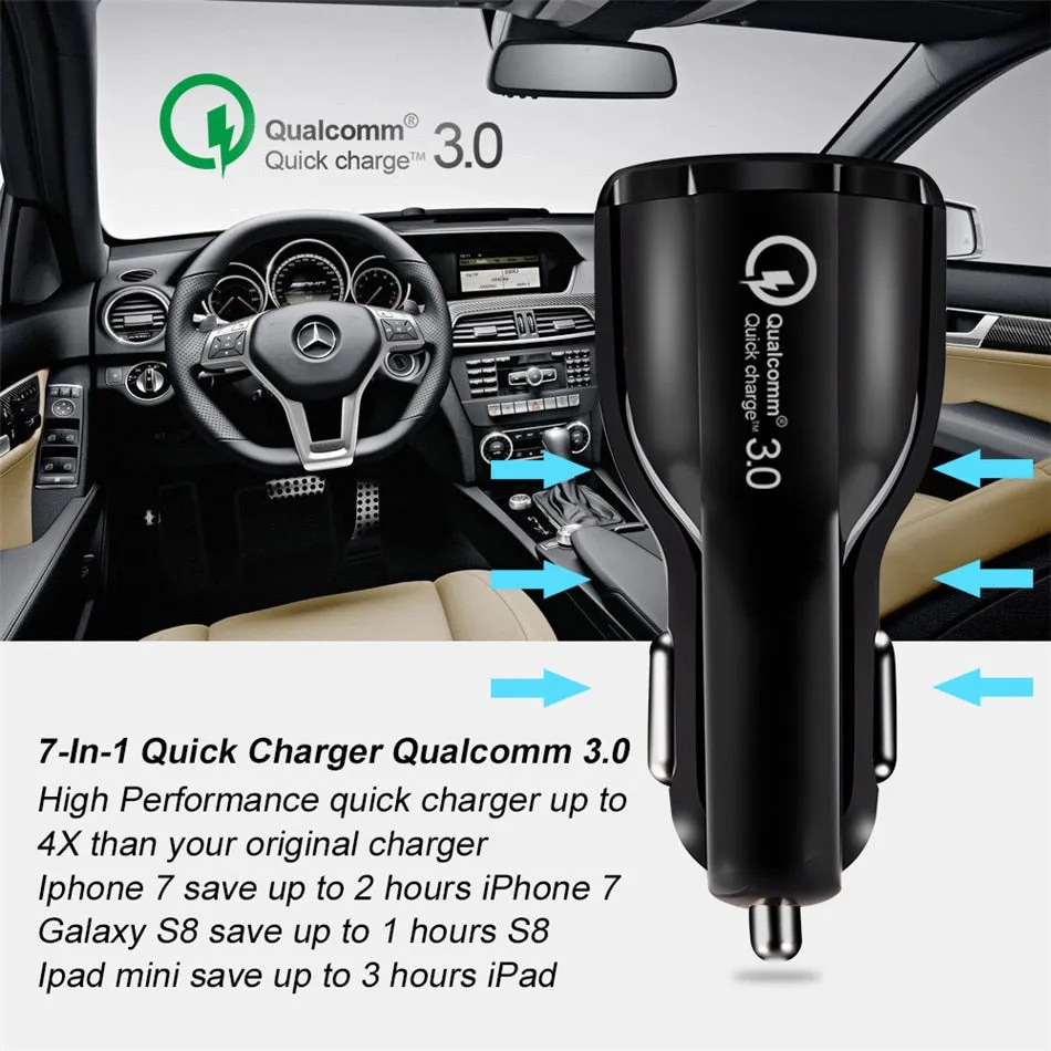 FREE  Quick Car Charger Charge 3.0  Mobile Phone Charger