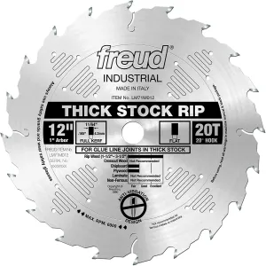 Freud LM71M012 12-in Thick Stock Rip Blade with 1-in Arbor