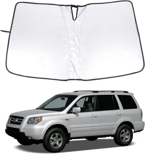 Front Windshield Sunshade for Honda Pilot 2003-2008 Accessories Windshield Sun shade Sun Visor UV Blocker Privacy Protector Custom Fit Sunscreen Heatshield Keep Your Car Cooler Resilient & Expeditious