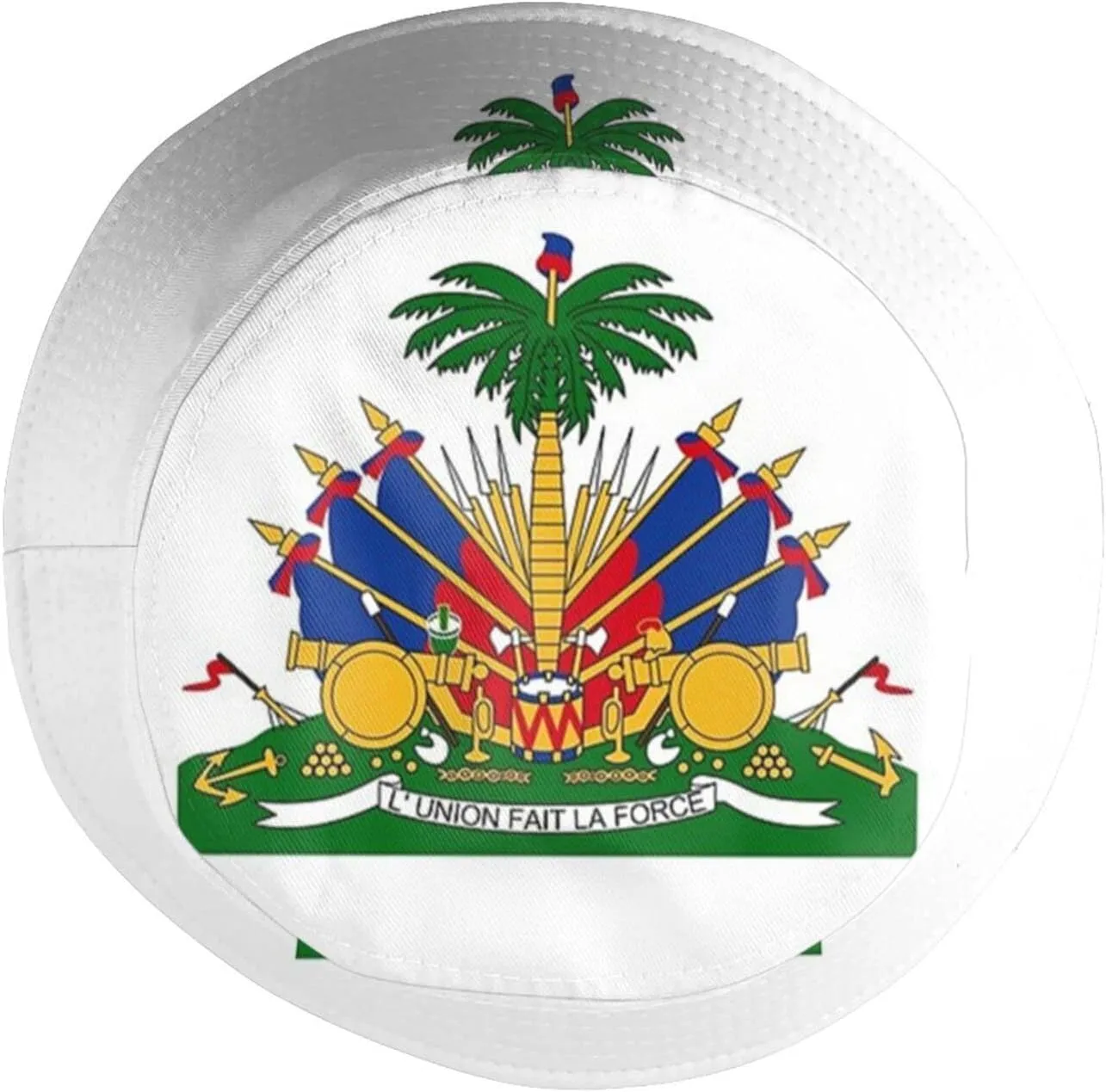 Funny Haiti Flag Bucket Hats Fashion Haitian Sun Cap Packable Outdoor Fisherman Hat for Women and Men