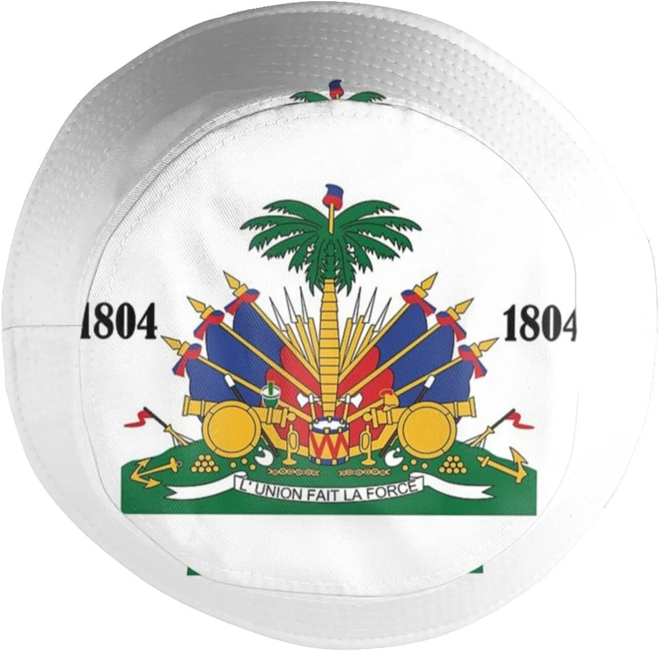 Funny Haiti Flag Bucket Hats Fashion Haitian Sun Cap Packable Outdoor Fisherman Hat for Women and Men