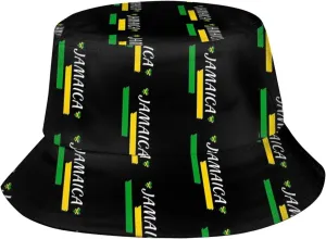 Funny Jamaica Flag Bucket Hats Fashion Sun Cap Packable Outdoor Jamaican Colors Fisherman Hat for Women and Men