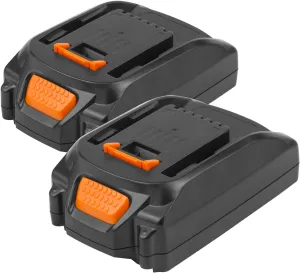 Futurebatt [2Pack] 20V 3000mAh High-Output Battery for Worx 20V Battery PowerShare Battery Model WA3520 WA3525 WA3575 WG151s WG155s WG251s WG255s WG540s WG545s WG890 WG891