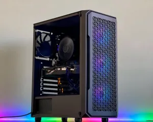Gaming PC Computer Desktop RTX 4060 Graphics AMD Ryzen 8 Core CPU 4.6Ghz Max Turbo 32GB DDR4 3200 MHZ RAM 1TB Storage Solid State Drive SSD Plug and Play Windows 11 Pro Gaming Tower System