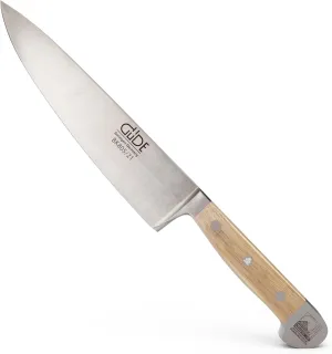 Güde Alpha Balkhauser Kotten Series Hand Forged/Sharpened Chef's Knife With Oak Wood Handle 8-in, Made in Solingen, Germany Since 1910