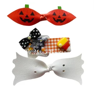 Ghost , Jack O Lantern Candy Corn Clip Halloween Set